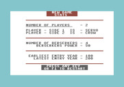 Berserker Raids for Commodore 64 - New game stats.