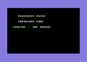 Berserker Raids for Commodore 64 - Loading screen.