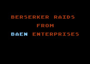Berserker Raids for Atari 8-bit - Loading screen.