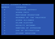 Berserker Raids for Atari 8-bit - You can also play one of several scenarios...
