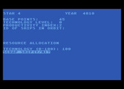 Berserker Raids for Atari 8-bit - You may need to scrap a ship if you allocate too many resources...