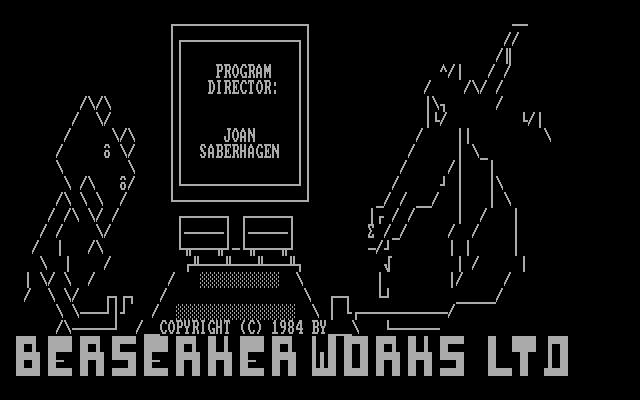 Berserker Raids IBM PC/Compatibles Screenshot: Developer logo.