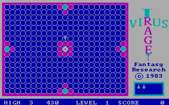 Virus Rage IBM PC/Compatibles Screenshot: Game start.