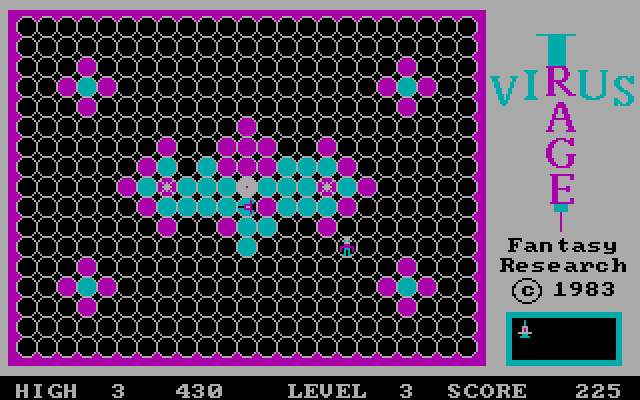 Virus Rage IBM PC/Compatibles Screenshot: The game includes a demo which shows how to play the game.