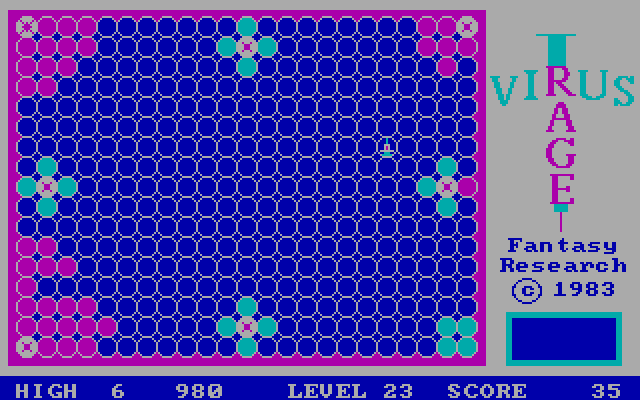 Virus Rage IBM PC/Compatibles Screenshot: Trying out level 23...