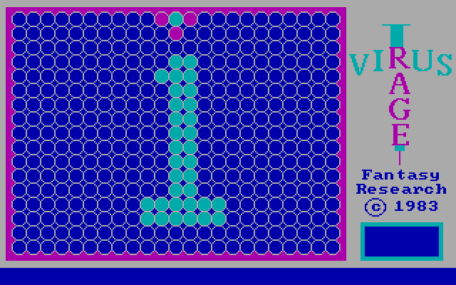 Virus Rage IBM PC/Compatibles Screenshot: Ready to start round 1?