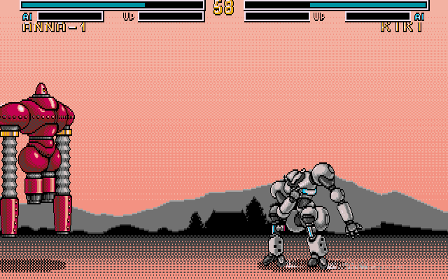 Metal & Lace: The Battle of the Robo Babes IBM PC/Compatibles Screenshot: Fight start...