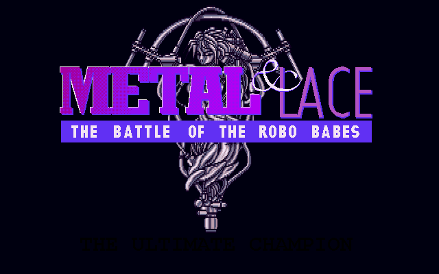 Metal & Lace: The Battle of the Robo Babes IBM PC/Compatibles Screenshot: Title screen.