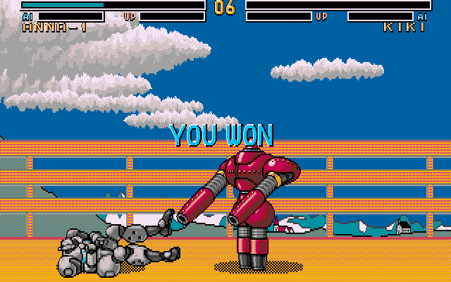 Metal & Lace: The Battle of the Robo Babes IBM PC/Compatibles Screenshot: I won!