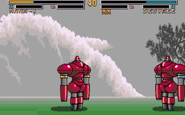 Metal & Lace: The Battle of the Robo Babes IBM PC/Compatibles Screenshot: You will sometimes have to fight the same armor as yours.