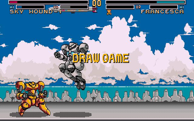 Metal & Lace: The Battle of the Robo Babes IBM PC/Compatibles Screenshot: This fight was a draw!