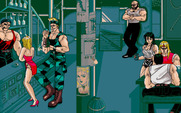 Metal & Lace: The Battle of the Robo Babes for IBM PC/Compatibles - Starting the game at the bar.
