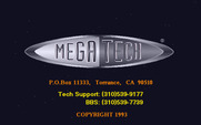 Metal & Lace: The Battle of the Robo Babes for IBM PC/Compatibles - Mega-Tech logo.