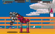 Metal & Lace: The Battle of the Robo Babes for IBM PC/Compatibles - Attacking an opponent...