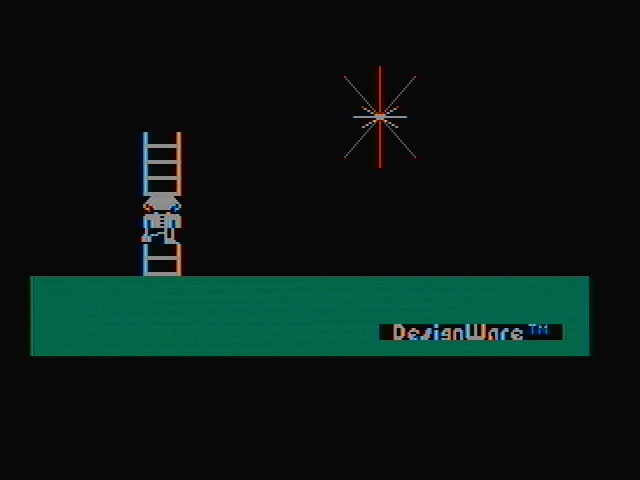 Story Machine IBM PC/Compatibles Screenshot: The title screen is built piece by piece.