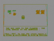 Story Machine for IBM PC/Compatibles - There are a few types of actions available including dancing, running, hopping, and a few more.