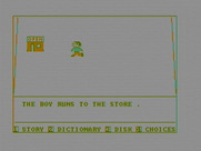 Story Machine for IBM PC/Compatibles - The boy runs to the store...
