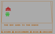 Story Machine for IBM PC/Compatibles - Writing a simple sentence.