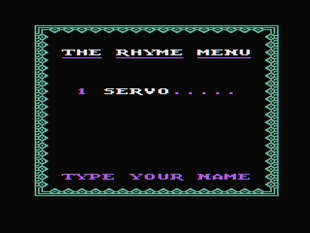 Hey Diddle Diddle IBM PC/Compatibles Screenshot: Enter your name...