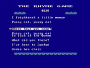 Hey Diddle Diddle for IBM PC/Compatibles - This rhyme is more difficult.