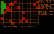 Landmine for IBM PC/Compatibles - Oops, didn't make it; game over.