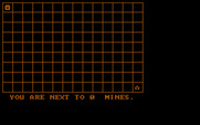 Landmine for IBM PC/Compatibles - Starting the game; where are the mines?