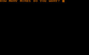 Landmine for IBM PC/Compatibles - How many mines do you want?