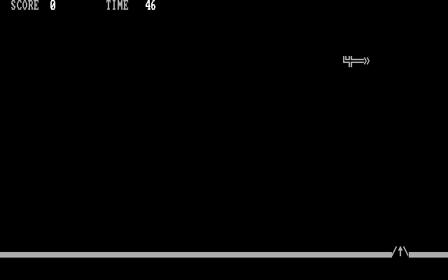 Sky Wolf IBM PC/Compatibles Screenshot: Smaller aircraft are very quick.