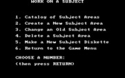 Game Show, The for IBM PC/Compatibles - You can modify the subject areas or create new ones.