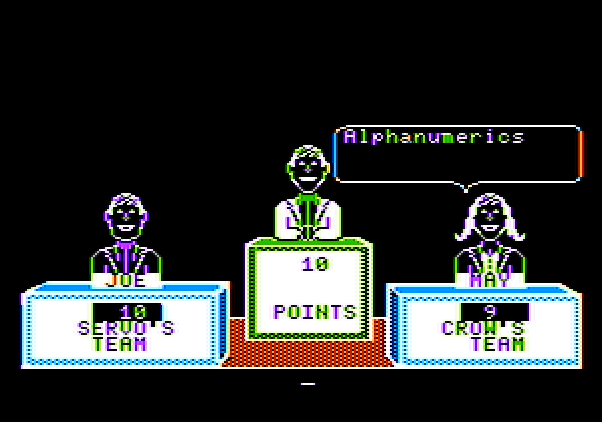 Game Show, The Apple II Screenshot: Another clue...