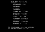 Game Show, The for Apple II - Subject catalog.