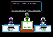 Game Show, The for Apple II - A wrong answer.