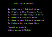 Game Show, The for Apple II - You can modify the subjects...