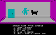 Kidwriter for IBM PC/Compatibles - Placing objects in the scene.