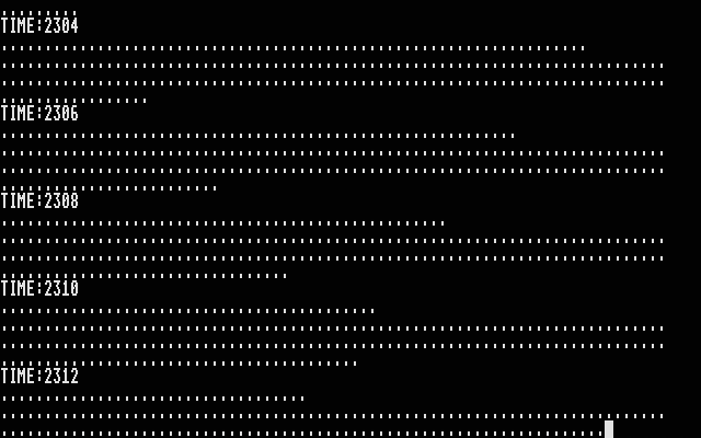 In Harm's Way Atari ST Screenshot: Time passes...