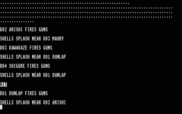 In Harm's Way Atari ST Screenshot: I'm hit!