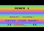 Miner 2049er for Atari 8-bit - Enter your name into the high score table.