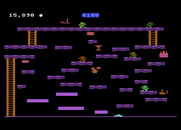 Miner 2049er for Atari 8-bit - If you fall too far you get flattened.