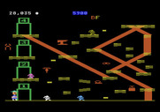 Miner 2049er for Atari 5200 - This station is tough due to both slides and teleporters...