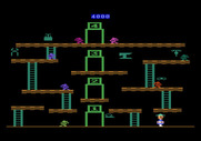 Miner 2049er for Atari 5200 - Use the teleporters to reach different platforms.