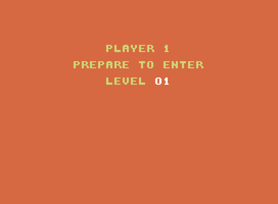 Miner 2049er ColecoVision Screenshot: Prepare for level 1!