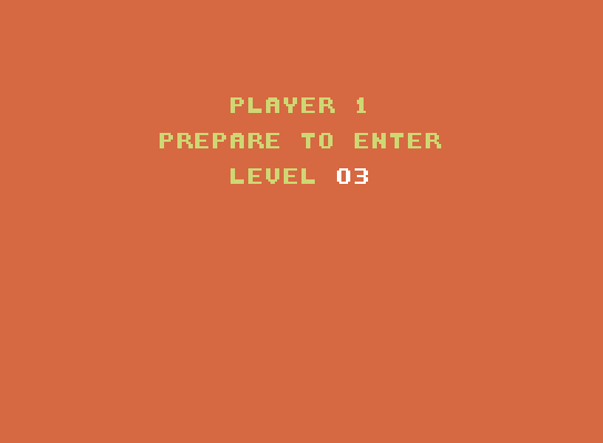Miner 2049er ColecoVision Screenshot: Level 3 start.