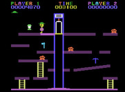 Miner 2049er for ColecoVision - Use the elevator to reach new platforms...