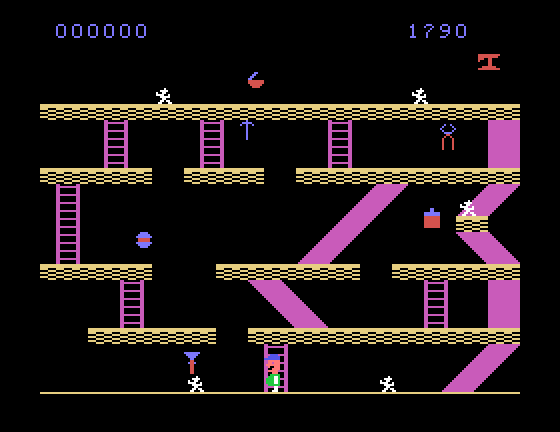 Miner 2049er TI-99/4A Screenshot: Game start.