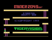Miner 2049er for TI-99/4A - Title screen.