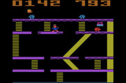 Miner 2049er for Atari 2600 - Game start; walking along the platforms...