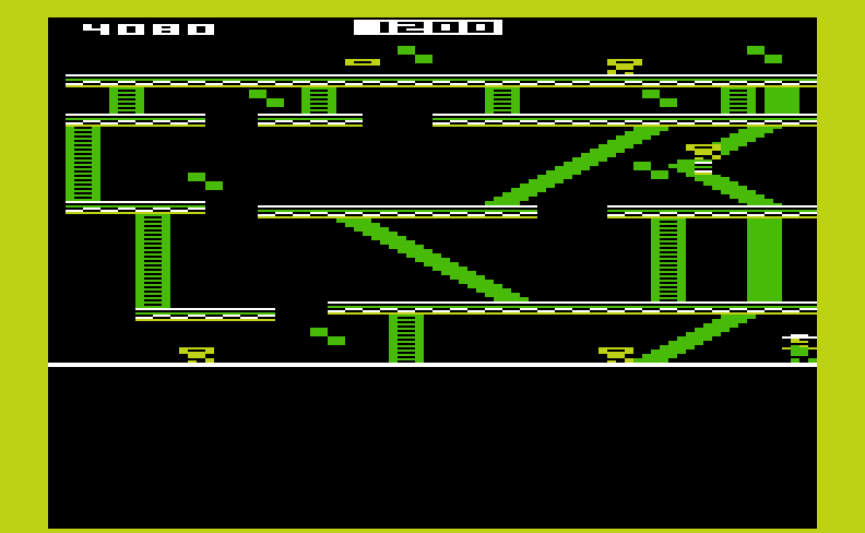 Miner 2049er Commodore VIC-20 Screenshot: Start of mine 2, featuring slides.