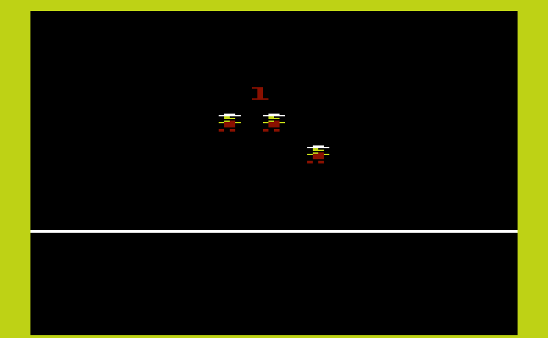 Miner 2049er Commodore VIC-20 Screenshot: Ready to begin? The next miner leaps into action...