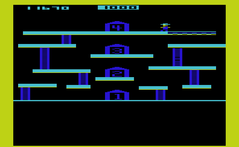Miner 2049er Commodore VIC-20 Screenshot: About to complete this mine...