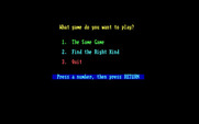 Big Bird's Special Delivery for IBM PC/Compatibles - The main menu.